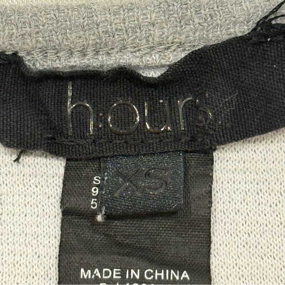 H:ours Therma Tank Top Lettuce Trim High Neck Cropped Heather Gray XS Revolve - Picture 10 of 11